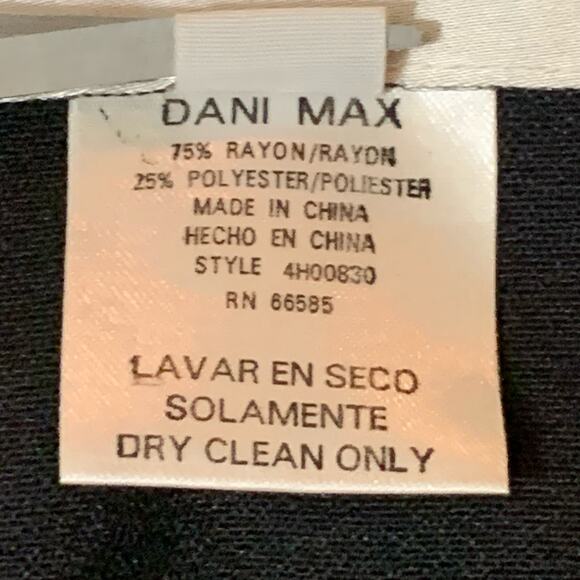 Lois Snyder/ Dani Max Womens Black Suit Jacket Size 10 Double Breasted Blazer - Picture 3 of 12